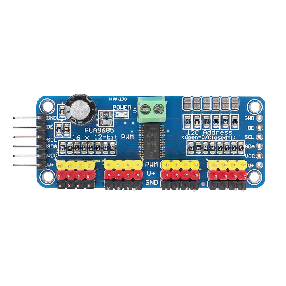 PCA9685PW 16 Channel 12-Bit PWM Servo Driver I2CModule For Raspberry P ...
