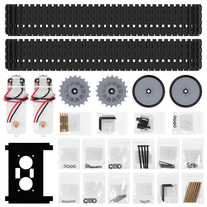 2WD TT Motors Crawler Wheels Kit without Chassis For Arduino Education & Maker Projects