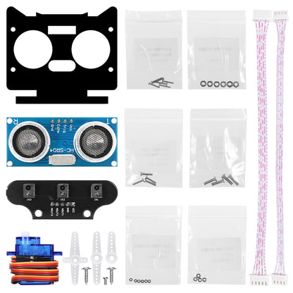 Ultrasonic & Line Tracking Modules without Chassis For Arduino Education & Maker