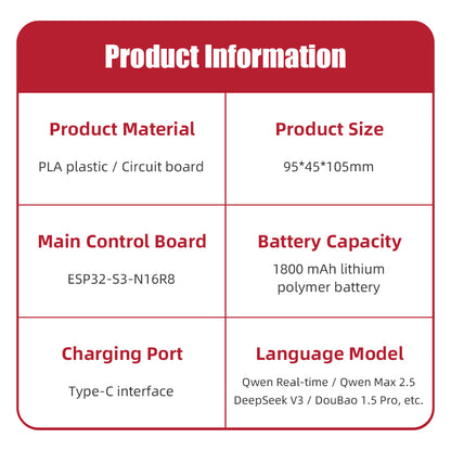 DeepSeek XiaoZhi AI Voice Chat ESP32 S3 Automation Robot Kit