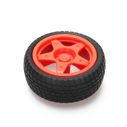 66mm Rubber Wheels Color Red