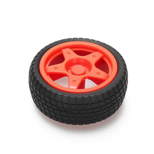 66mm Rubber Wheels Color Red