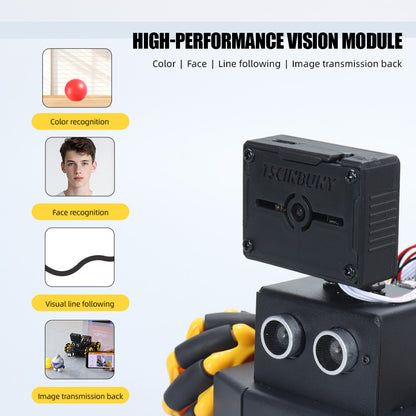 UNO AI Vision Mechanical Gripper Micro Wheel Cart