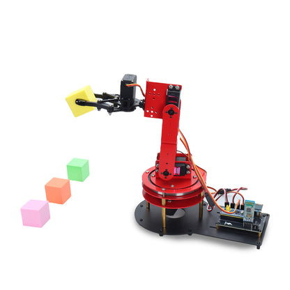 Tscinbuny Smart Four-axis App and Gesture Control 4DOF Mechanical Robot Arm for School STEM Project