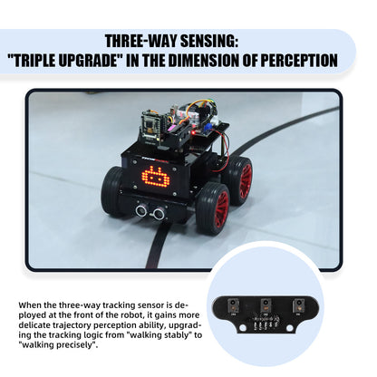 TSCINBUNY STM32 ROS Robot Car Kit with ESP32-CAM, DIY Programmable Electronic Robotics Assembly Model