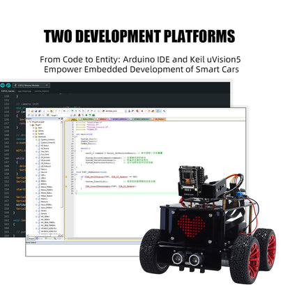 TSCINBUNY STM32 ROS Robot Car Kit with ESP32-CAM, DIY Programmable Electronic Robotics Assembly Model