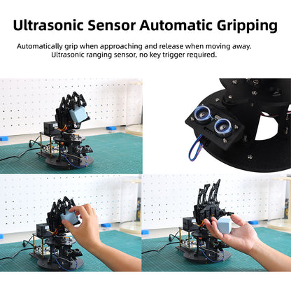 TSCINBUNY Open-Source AI Robotic Hand, Bionic 5-Finger Robot Manipulator Kit