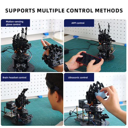 TSCINBUNY Open-Source AI Robotic Hand, Bionic 5-Finger Robot Manipulator Kit