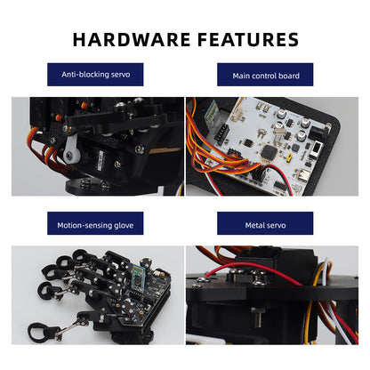 TSCINBUNY Open-Source AI Robotic Hand, Bionic 5-Finger Robot Manipulator Kit
