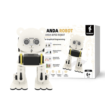 TSCINBUNY Cute Panda Robot, suitable as a holiday gift for children and teenagers as well as educational institutions, supporting programming tools and app control.