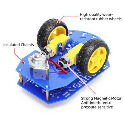 2WD Robot Car Acrylic Chassis