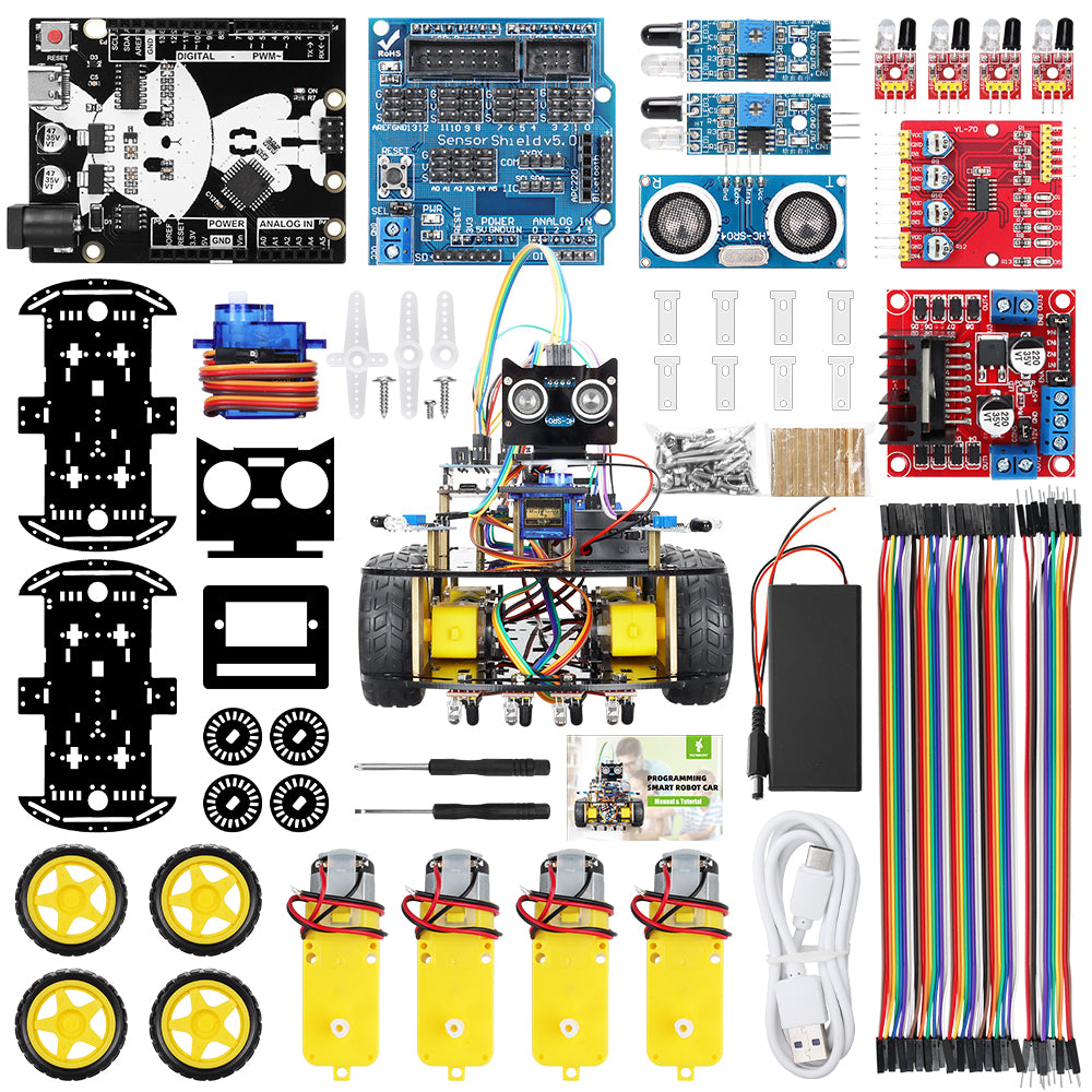 Robot Car Kit For Arduino Uno R3 – TSCINBUNY