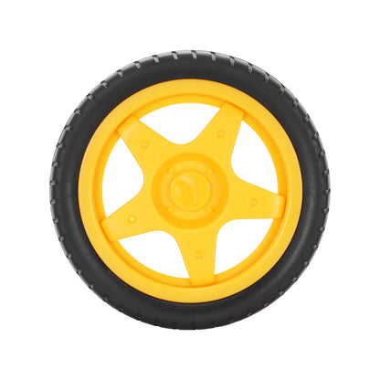 66mm Rubber Wheels Color Yellow