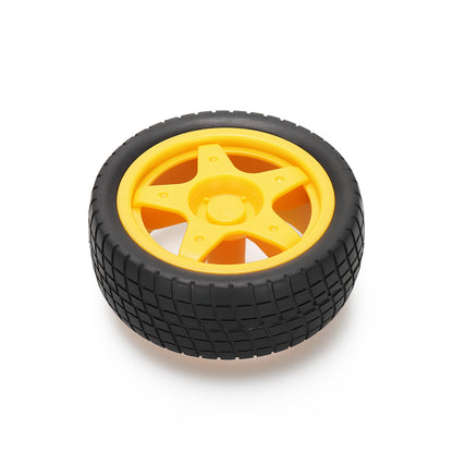 66mm Rubber Wheels Color Yellow