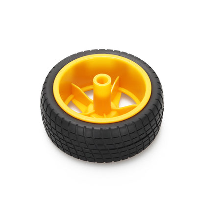 66mm Rubber Wheels Color Yellow