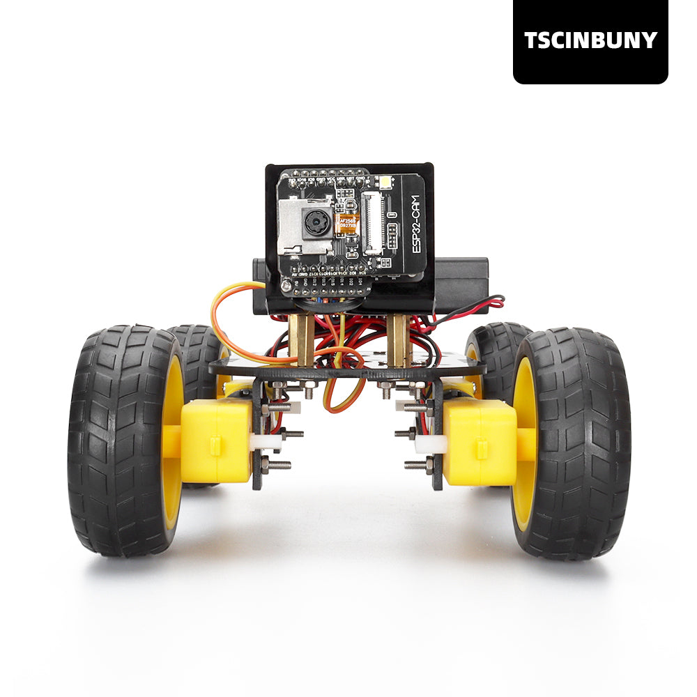 TSCINBUNY ESP32 Circuit Board Camera-Control Programmable IDE Smart Robot/Robotic Car Kit Upgraded with Four-Matic Wheels