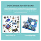 TSCINBUNY 12-in-1 Arduino Upgraded Nano Electronic Starter STEM Kit for Programmable Project Education Learning DIY Industry Design