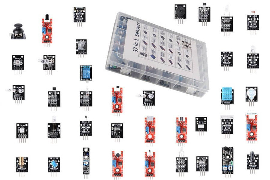 TSCINBUNY Arduino 2022 37-in-1 Middle Size Sensor Kit IDE Programmable STEM School Educational Science Starter Kit