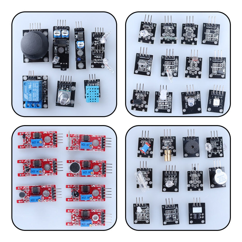 TSCINBUNY Upgraded UNO Rev3 Portable 12-in-1 Stem Starter Kit with Arduino IDE