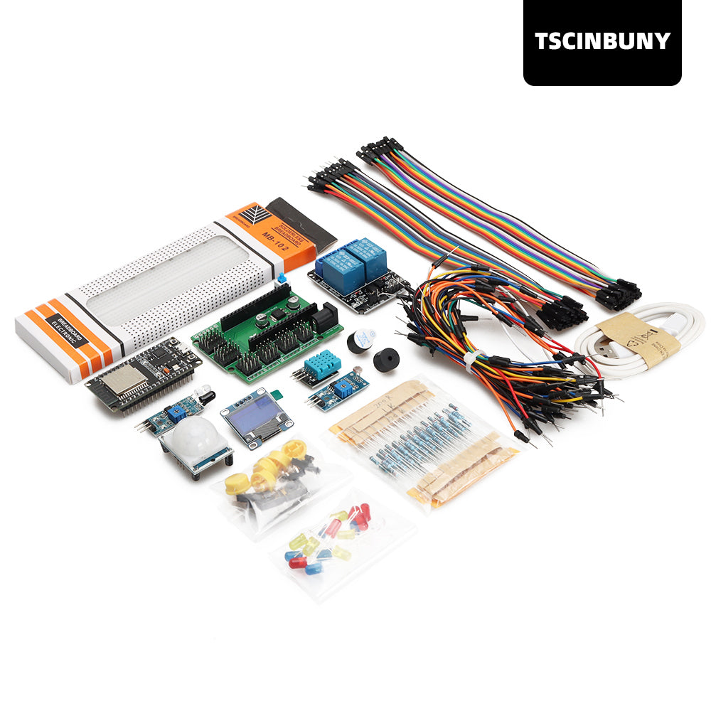 TSCINBUNY ESP32 Integrated Circuit Board Kits with Basic Electronic Co