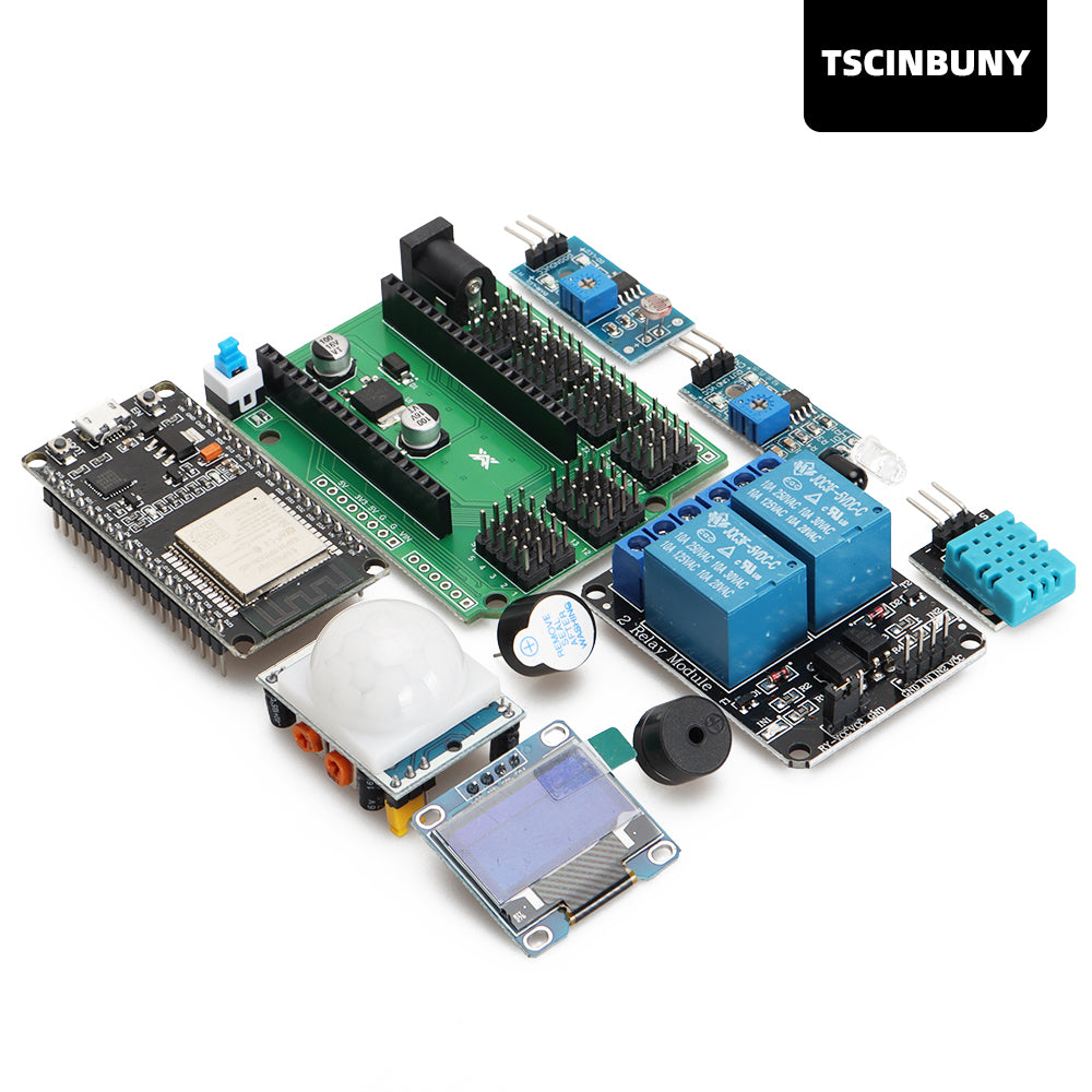 TSCINBUNY ESP32 Integrated Circuit Board Kits with Basic Electronic Component